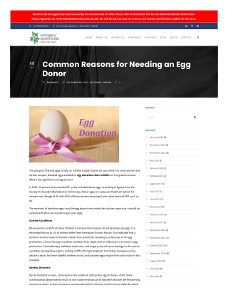 Common Reasons for Needing an Egg Donor