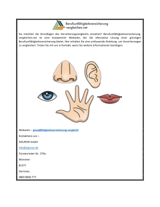 Versicherungsvergleich für Grundfähigkeitsversicherung  Berufsunfähigkeitsversicherung-vergleichen.net