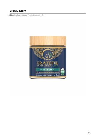 USDA certified organic smokable flower