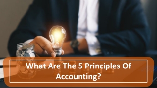 What Are The 5 Principles Of Accounting?