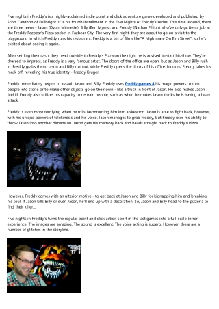 Five Nights in Freddy's 4 Game Review