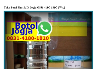 Toko Botol Plastik Di Jogja Ö831–Ꮞ18Ö–181Ö{WA}