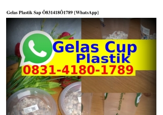 Gelas Plastik Sap 08ᣮ1-4180-1789(WA)