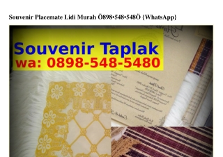 Souvenir Placemate Lidi Murah