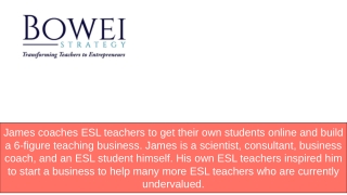 Teaching ESL Classes Online - Bowei Strategy