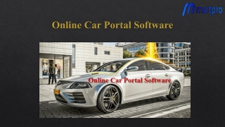 Online Car Portal Software