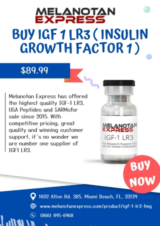 Buy IGF 1 LR3 ( Insulin Growth Factor 1 )