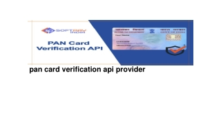 pan card verification api provider