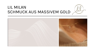 Lil milan Schmuck aus massivem Gold