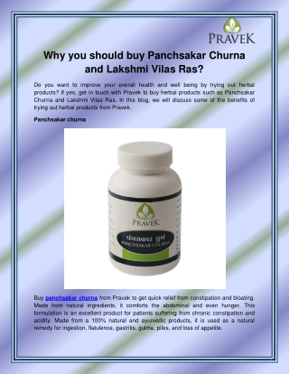 panchsakar churna