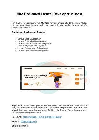 Are you looking to Hire Dedicated Laravel Experts?