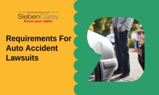 Requirements For Auto Accident Lawsuits