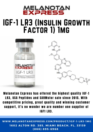 Buy IGF 1 LR3 ( Insulin Growth Factor 1 ) - IGF-1 LR3 for Sale Online