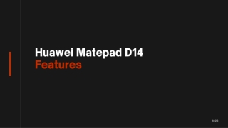 Huawei Matepad D14 Features