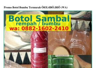 Promo Botol Bumbu Termurah Ö8౩1_Ꮞ18Ö_181Ö(whatsApp)