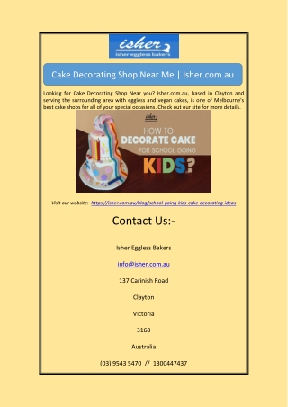 Cake Decorating Shop Near MeCake Decorating Shop Near Me | Isher.com.au