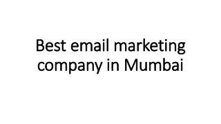 Best email marketing company in Mumbai