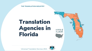 Translation Agencies in Florida