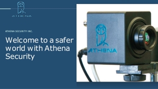 Welcome To A Safer World with Athena Security | Thermal Imaging Cameras