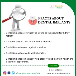 Facts about Dental Implants | Best Dental Implants in Bangalore