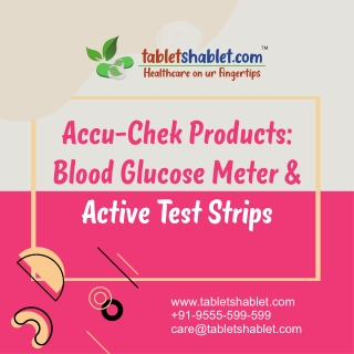 Buy Blood Glucose Meter & Active Test Strips Online in India | TabletShablet