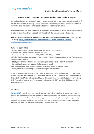Online Brand Protection Software Market Forecasts to 2028
