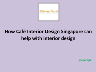 Café Interior Design Singapore