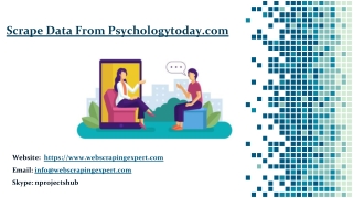 Scrape Data From Psychologytoday.com