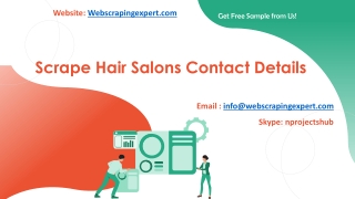 Scrape Hair Salons Contact Details