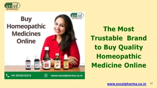 Excel Pharma -The Most Trustable Brand to Buy Quality Homeopathic Medicine Online