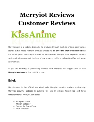 Merryiot Reviews Customer Reviews