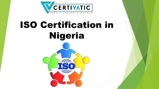 ISO Certification in Nigeria