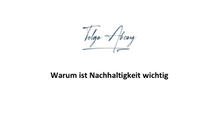 Warum ist Nachhaltigkeit wichtig