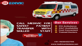 Medivic Ambulance Service in Ranchi and Kolkata for immediate Commutation