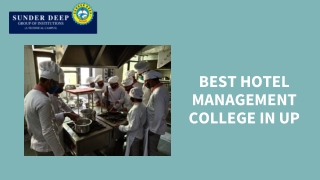 Best College for Hotel Management | About Hotel Management Course After 12th