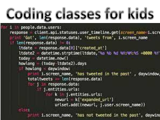 coding classes for kids