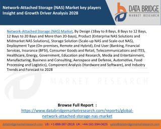 Network-Attached Storage (NAS) Market key players Insight and Growth Driver Analysis 2028