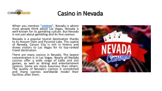 Casino in Nevada