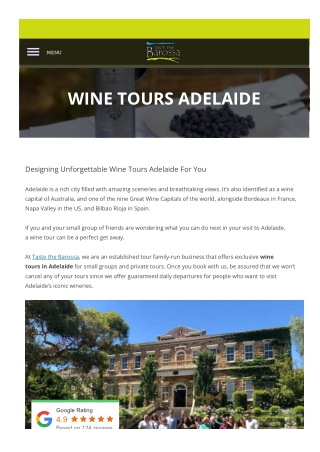 Wine Tours Adelaide