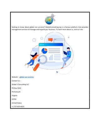 Global One Services  Global1consulting.org