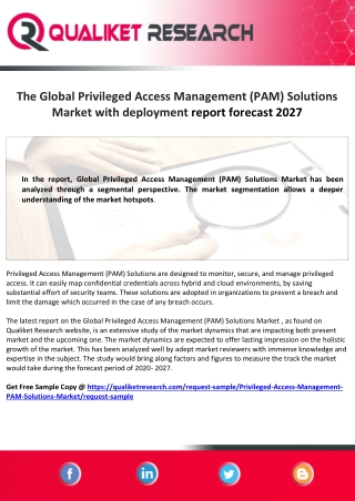 Global Privileged Access Management (PAM) Solutions Market key features and tips