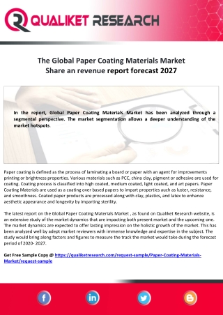 Global Paper Coating Materials Market  reality check