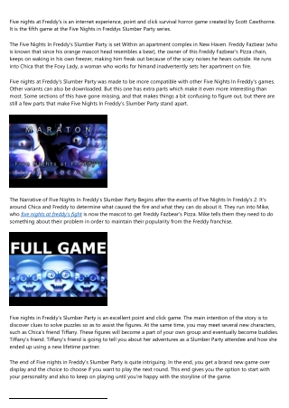 Five Nights At Freddy's: Slumber Party Review - An Overview of Five Nights In Fr