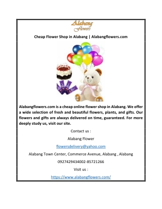 Cheap Flower Shop in Alabang | Alabangflowers.com