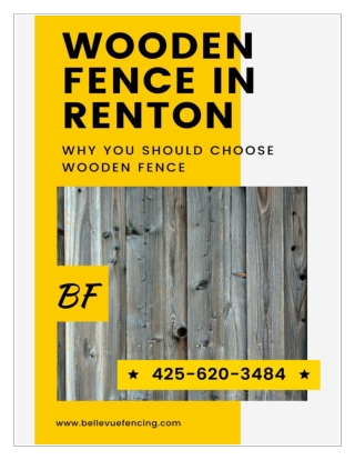 Wood Fence in Renton