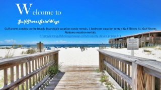 Boardwalk Vacation Condo Rentals