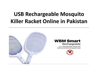 USB Rechargeable Mosquito Killer Racket