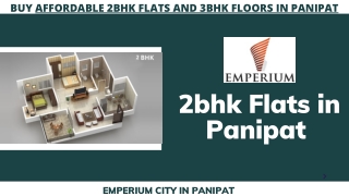 Buy Affordable 2bhk Flats in Panipat