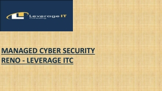 Managed Cyber security in Reno-LEVERAGE ITC