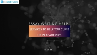 Essay Writing Help Services TO Help You Climb Up In Academics
